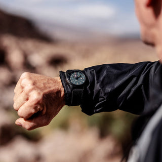 Atacama Field, 43 mm, Urban Adventure - 1977, Mood image with wrist watch worn