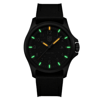 Atacama Field, 43 mm, Urban Adventure - 1971.SET	,Night view with green and orange light tubes