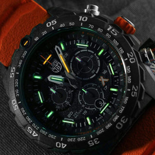 Bear Grylls Survival, 45 mm, Outdoor Explorer Watch - 3749, UV Shot with green and orange light tubes