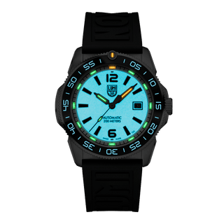 Pacific Diver Automatic, 42 mm, Diver Watch - 3101.H.SET	, Night view with green and orange light tubes