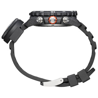 Bear Grylls Survival, 45 mm, Outdoor Explorer Watch - 3741, Side view with crown, Nitrile Rubber strap and removable compass on strap